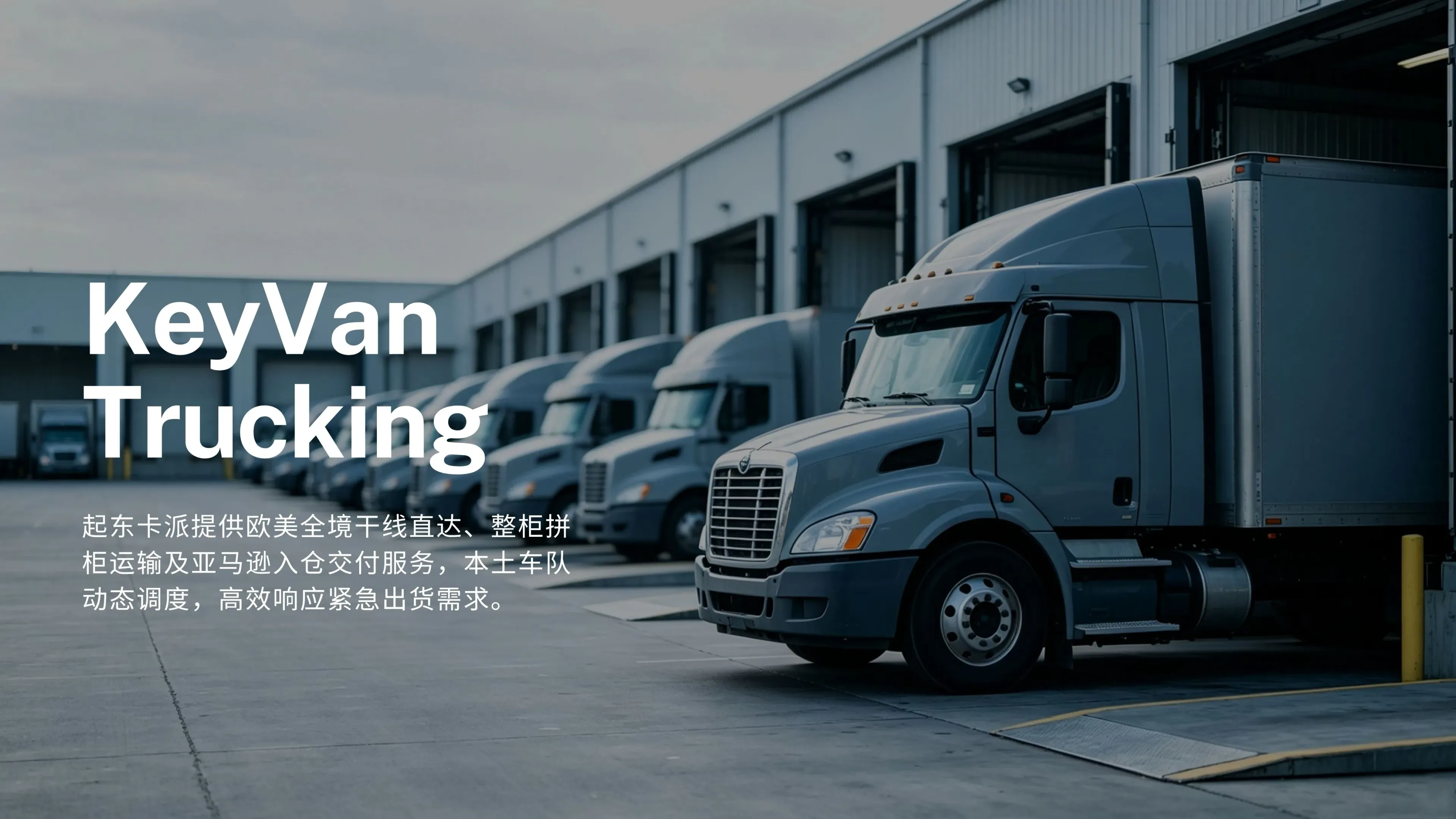 KeyVan Trucking 卡车派送 — 起东国际